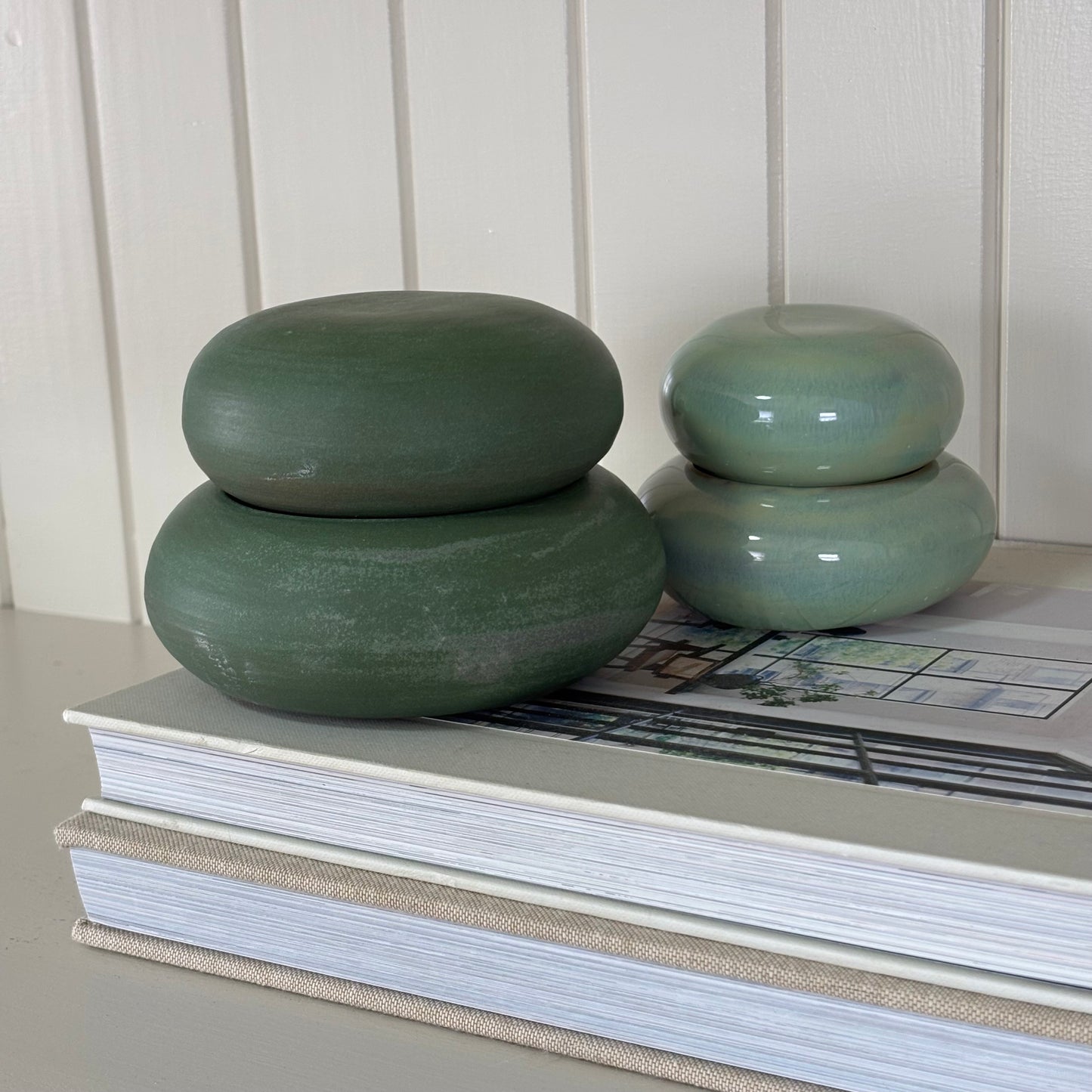 Double Dip Jar Small ~ Moss