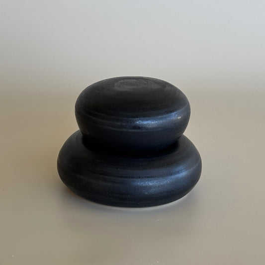 Double Dip Jar Small ~ Coal
