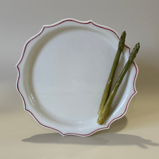 Trompe L'oeil Plate ~ Asparagus